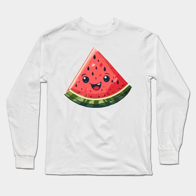 Watermelon Long Sleeve T-Shirt by Kaine Ability